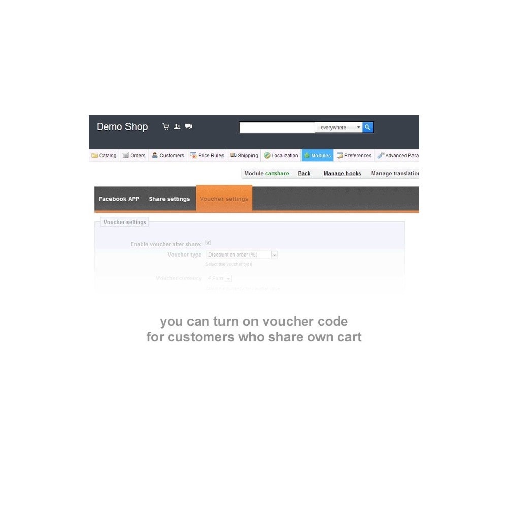 Facebook coupon shop ca