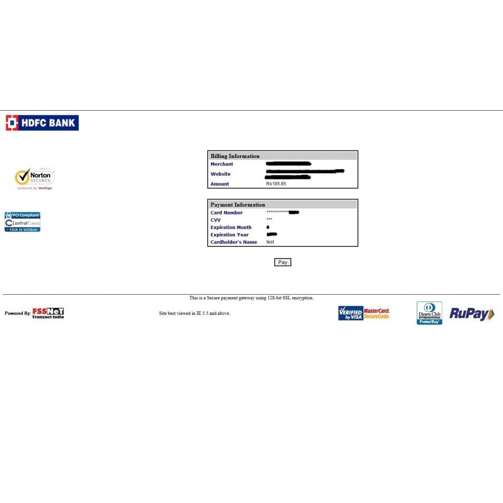 Hdfc credit card payment options online