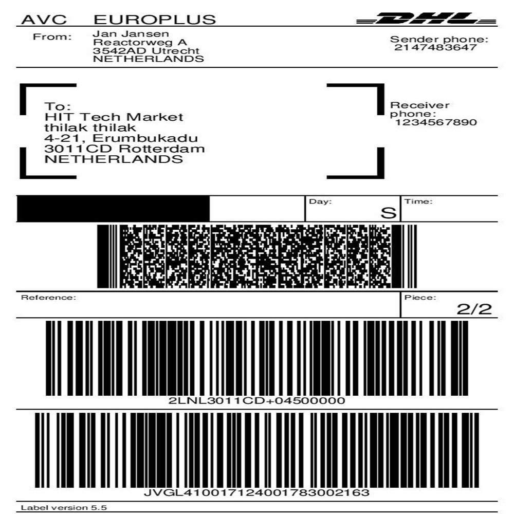 DHL Parcel Shipping with Print Label. - PrestaShop Addons