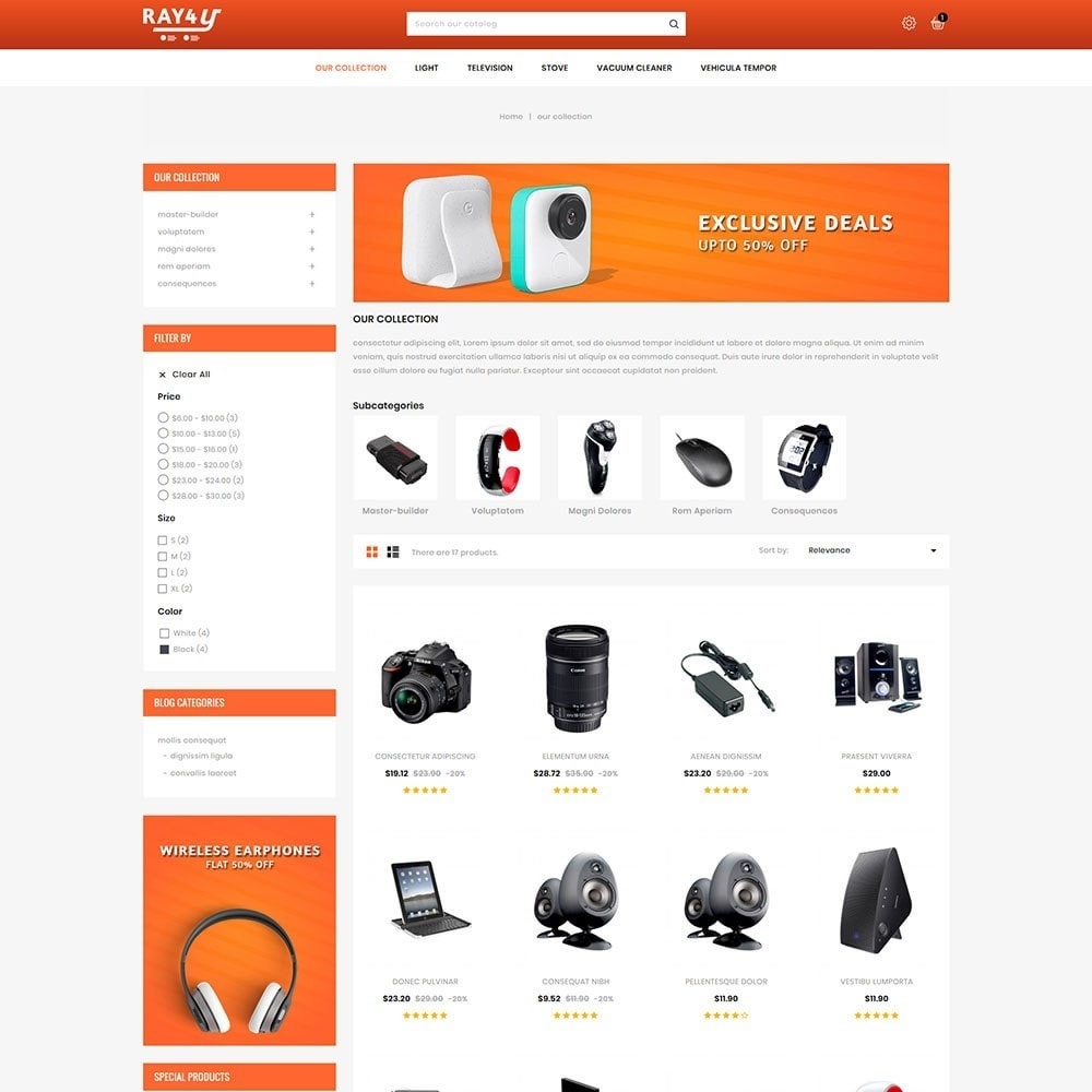 Ray4u - The Electronic Hub - PrestaShop Addons