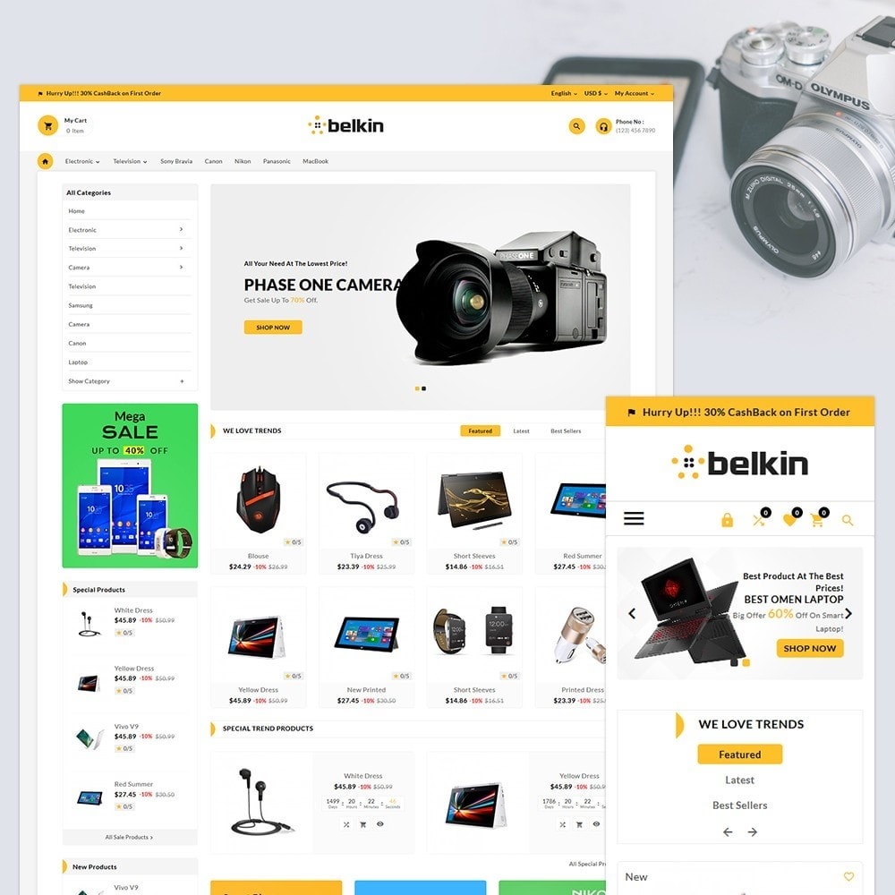 Belkin - Electronic Shop - PrestaShop Addons