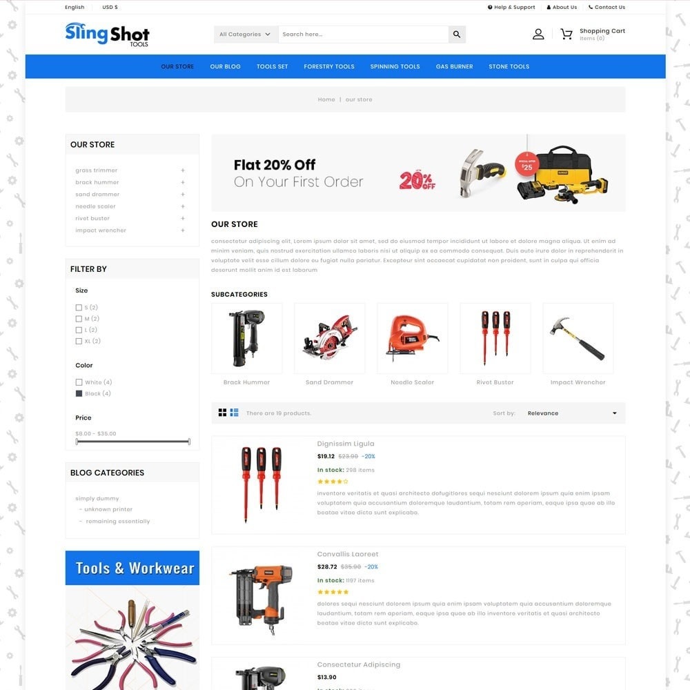 The Tool Store >> Slinshot The Tool Store Template The Tool Store >> Slinshot The Tool Store Template
