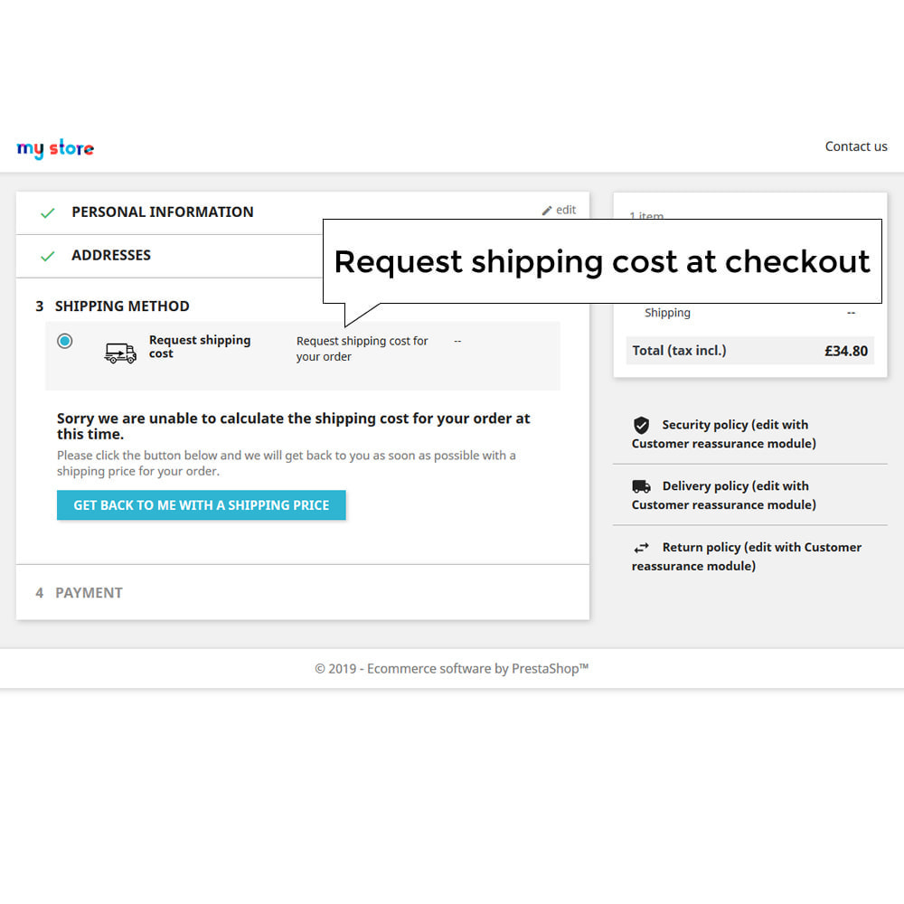 Request Shipping Quote Custom Shipping Rate Addons