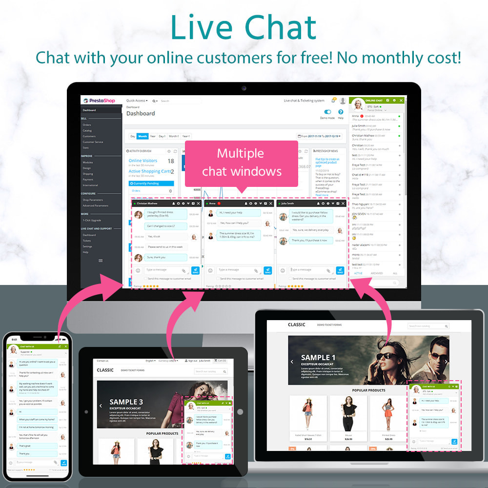 Live Chat And Ticketing System