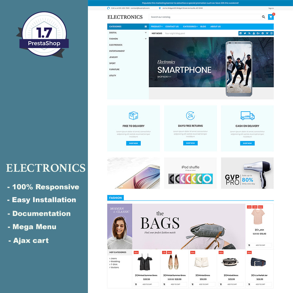 Electronics Store eCommerce - PrestaShop Addons
